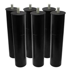3” and 6” Electric Bed Legs - Combined Height of 9” Black