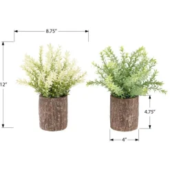 Monarch 12" Artificial Plant (Set of 2) GREEN Hot