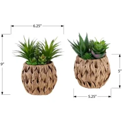 Monarch 9" Artificial Plant (Set of 2) GREEN Online