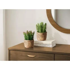 Monarch 7" Artificial Plant (Set of 2) GREEN Clearance
