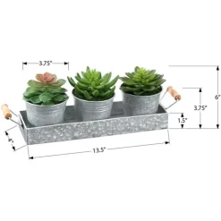 Monarch 6" Artificial Plant (Set of 3) GREEN Outlet