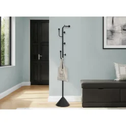 Monarch 66" Coat Rack in Metal BLACK Best