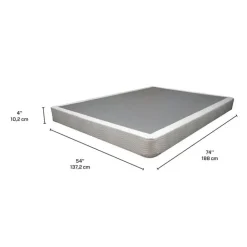 Dreamstar 4" Full Boxspring White Discount