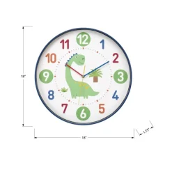 Monarch 18" Kids' Wall Clock WHITE Discount