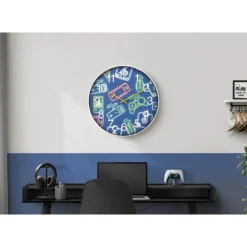 Monarch 18" Kids' Wall Clock BLUE Hot
