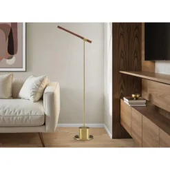 Monarch 65" Metal Floor Lamp BROWN Clearance