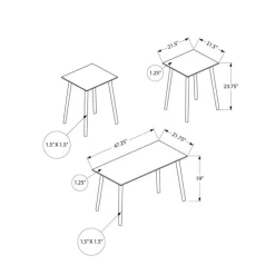 Monarch 3 Pcs Coffee Table Set - Walnut Online