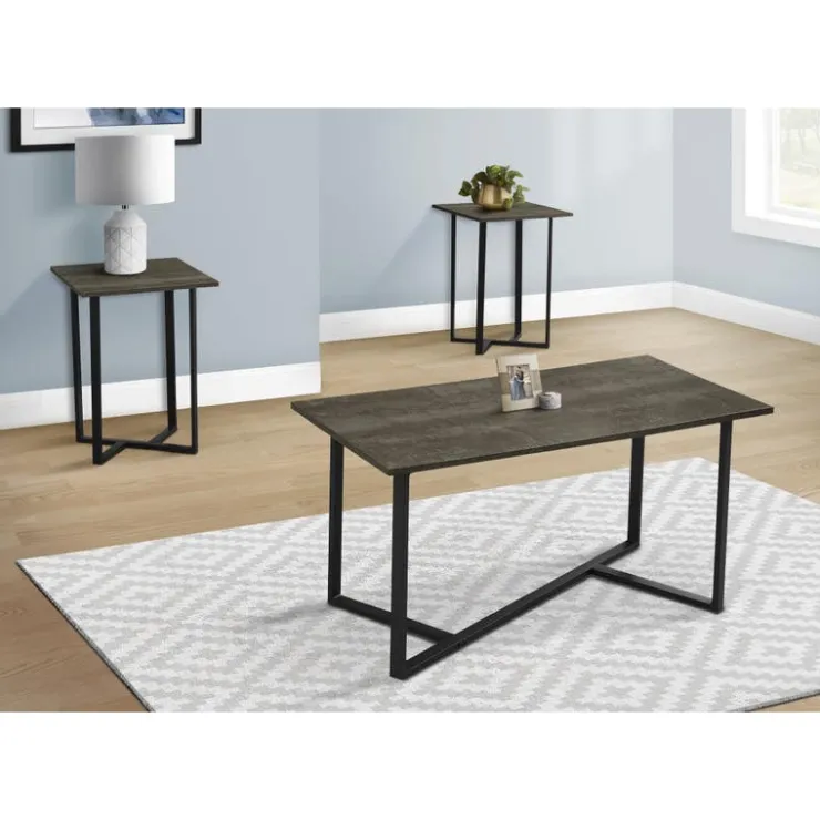 Monarch 3 pcs Coffee Table Set - Taupe Best