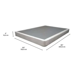 Dreamstar 4'' Queen Boxspring White Outlet