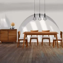 Arboit Poitras 70" Rectangular Dining Table with 4 Chairs - Brown Best