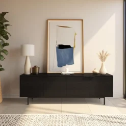 Nexera 70" TV Stand with Storage - Black Clearance