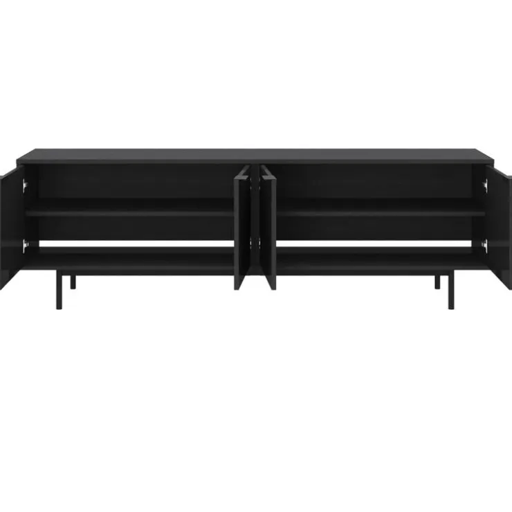 Nexera 70" TV Stand with Storage - Black Clearance