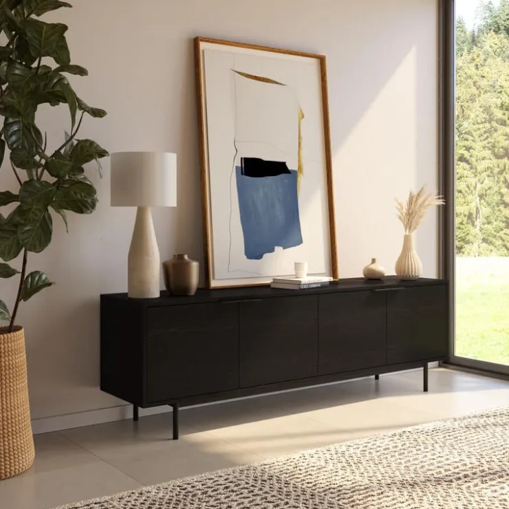 Nexera 70" TV Stand with Storage - Black Clearance