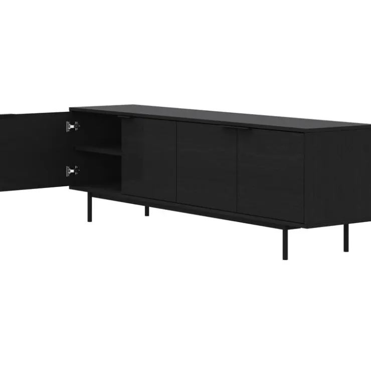 Nexera 70" TV Stand with Storage - Black Clearance