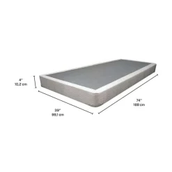 Dreamstar 4'' Twin Boxspring White Best
