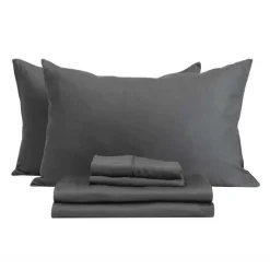 2 Twin XL Bamboo Bed Sheet Set - Charcoal Grey Hot