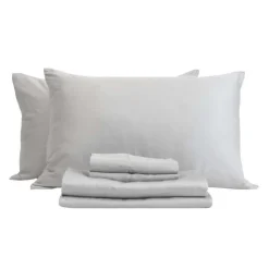2 Twin XL Bamboo Bed Sheet Set - Cement Grey New