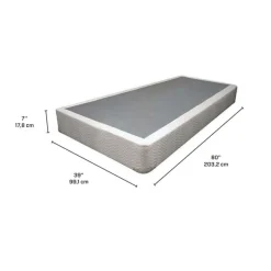 Dreamstar 7" Twin XL Boxspring GREY Hot