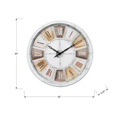 Monarch 30" Wall Clock WHITE Hot