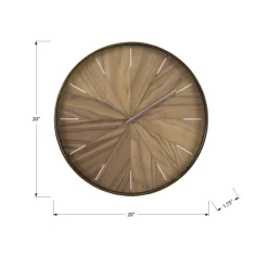Monarch 20" Wall Clock BROWN