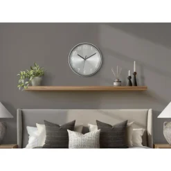 Monarch 12" Wall Clock SILVER Clearance