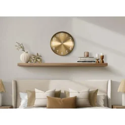 Monarch 12" Wall Clock GOLD Outlet
