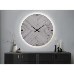 Monarch 30" Wall Clock with LED Light GREY New