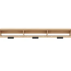 Nexera 72" Wall-Mounted TV Stand with Storage - Natural Blonde Oak Outlet