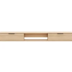 Nexera 72" Wall-Mounted TV Stand with Storage - Natural Blonde Oak Online