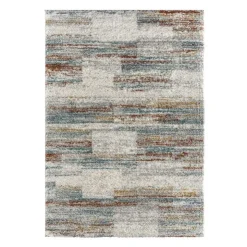 5 x 7 ft Rug Grey / Yellow / Blue / Rust Best