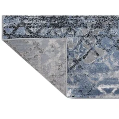 5 x 8 ft Rug Blue/Grey/Black Clearance