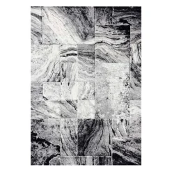 8 x 10 ft Rug Grey/Black Clearance