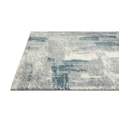 8 x 10 ft Rug Grey / Blue New