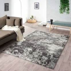 5 x 7 ft Rug Grey / Black New