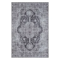 6 x 9 ft Rug Black / Blue Sale