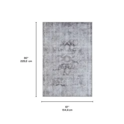 5 x 7 ft Rug Grey / Taupe Discount
