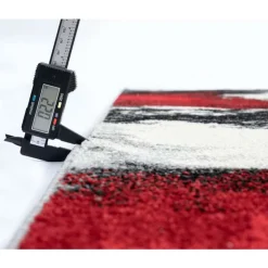 8 x 10 ft Rug Red/Black/White/Grey Hot