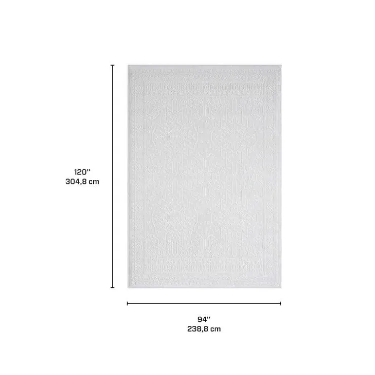 8 x 10 ft Rug Grey Hot