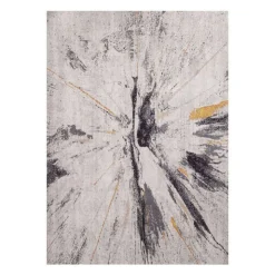 5 x 7 ft Rug Grey/Beige/Gold Discount