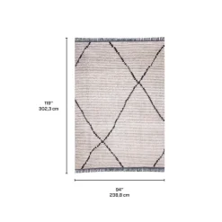 8 x 10 ft Rug Beige / Grey Discount