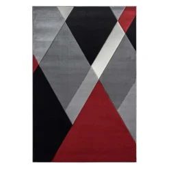 8 x 10 ft Rug Red/Grey/Black Online