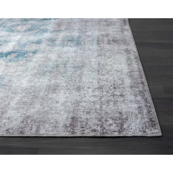 5 x 7 ft Rug Blue / Brown Outlet