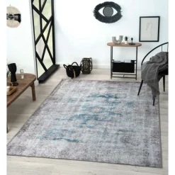 5 x 7 ft Rug Blue / Brown Outlet