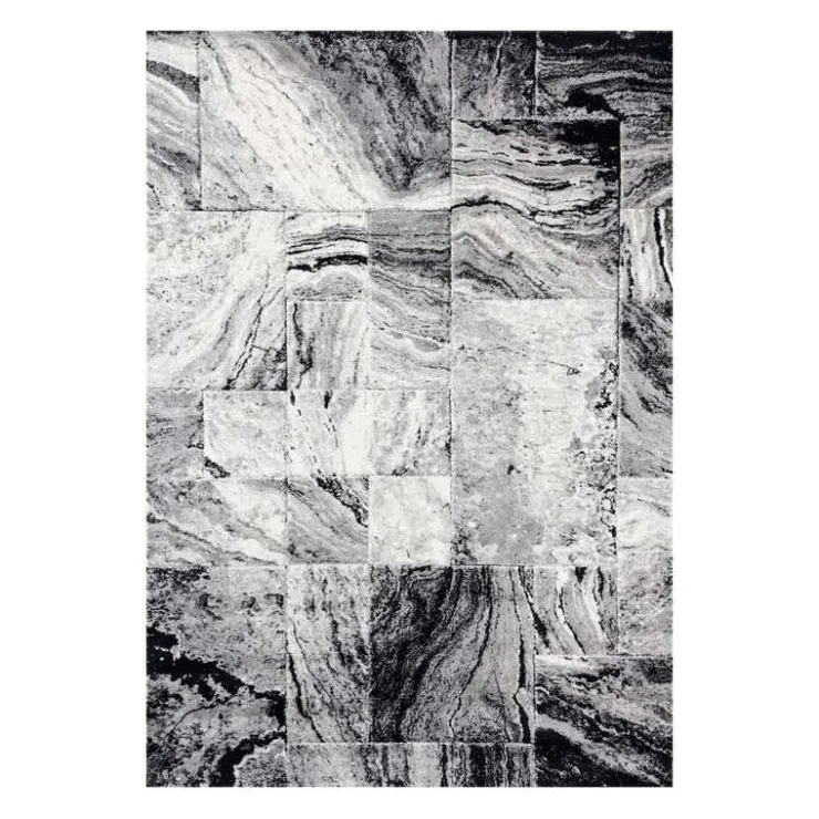 5 x 8 ft Rug Grey/Black Discount