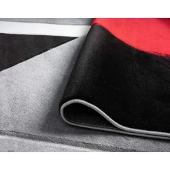5 x 8 ft Rug Red/Grey/Black Online