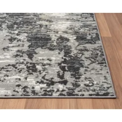 8 x 10 ft Rug Grey / Black New