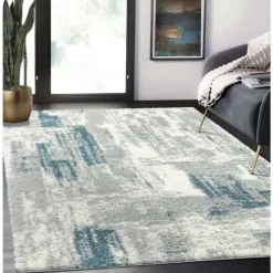 5 x 7 ft Rug Grey / Blue Online