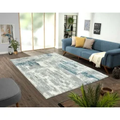 5 x 7 ft Rug Grey / Blue Online