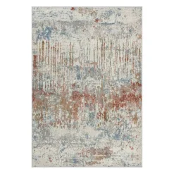 5 x 7 ft Rug Beige / Rust / Blue Discount