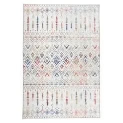 8 x 10 ft Rug White/Colorful Online
